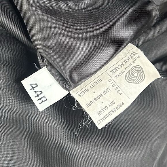 Hart Schaffner Marx 44R Vintage Sport Coat Brown Knit 100% Wool Three Button - Picture 4 of 8